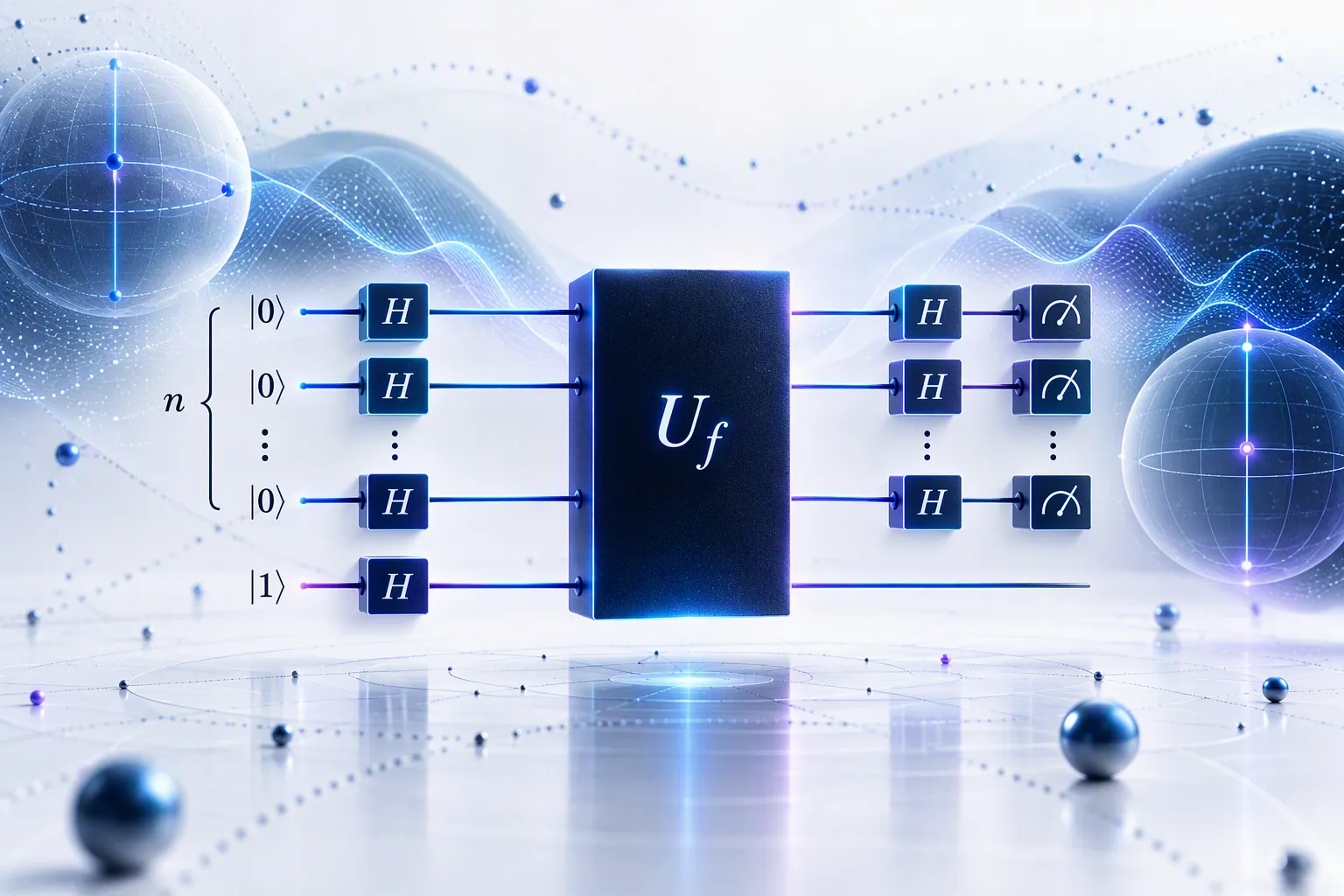 Deutsch-Jozsa algorithm circuit