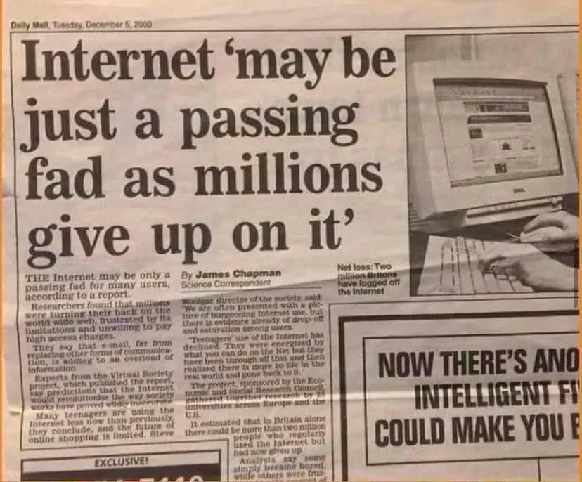 Internet como moda pasajera