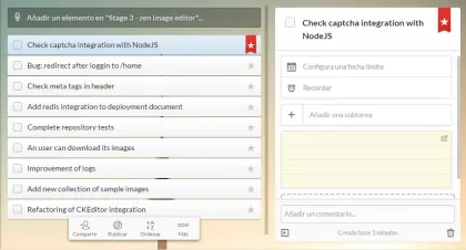 Ejemplo de Wunderlist